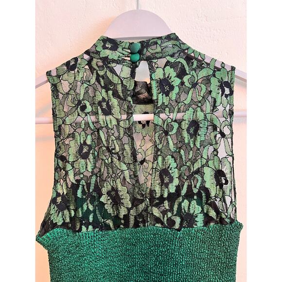 All That Jazz Vintage Emerald Green Dress Size: 3 / 4 (Small) 90's 80's Prom - Picture 6 of 7